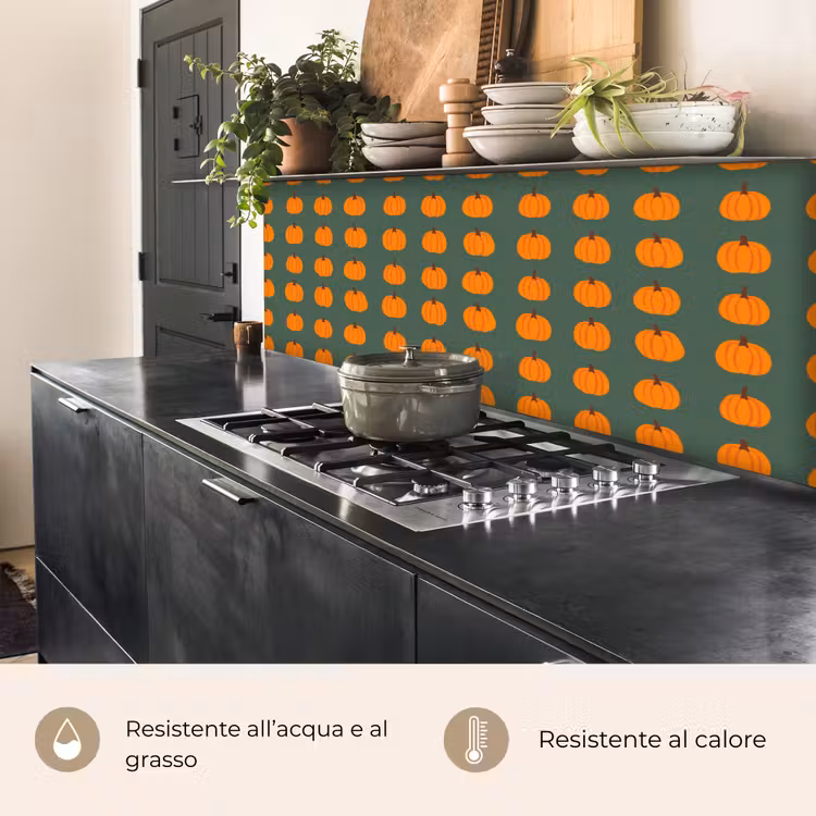 Schienale cucina - Zucca - Modello - Arancione — 5