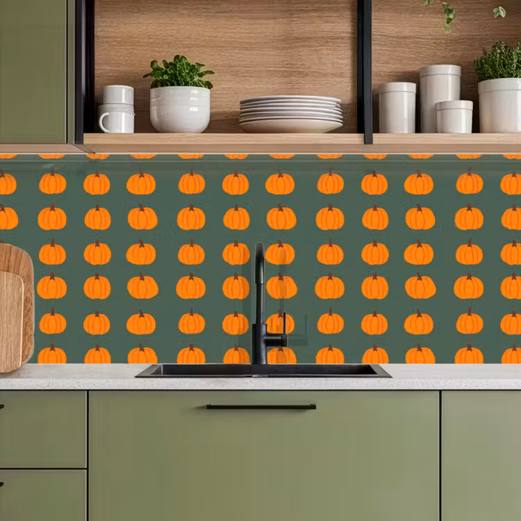 Schienale cucina - Zucca - Modello - Arancione — 8