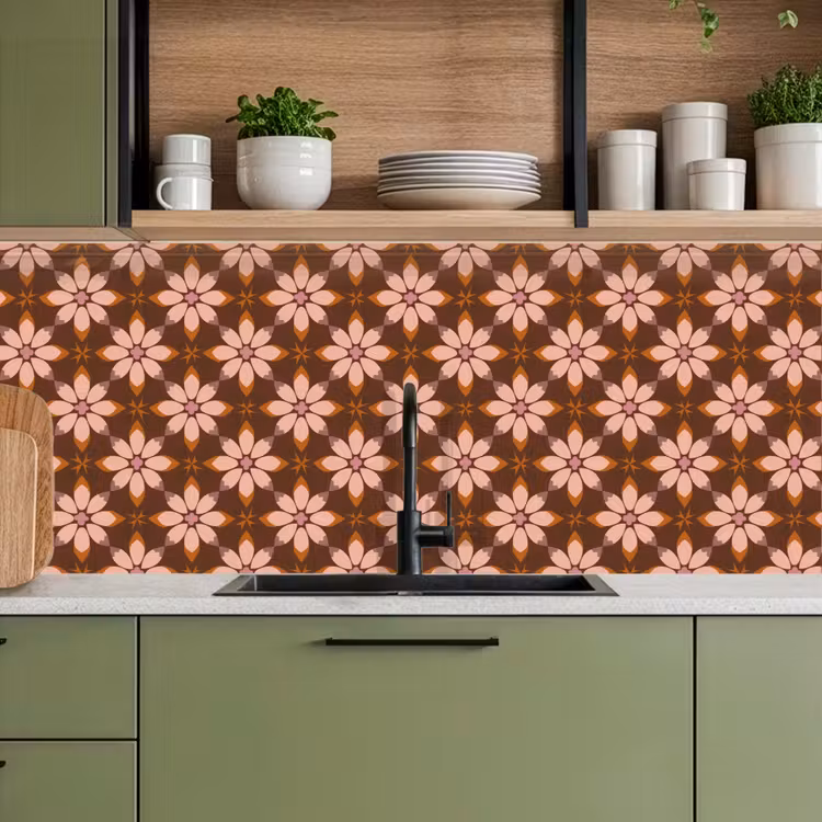 Schienale cucina - Classico - Retrò - Marrone — 8