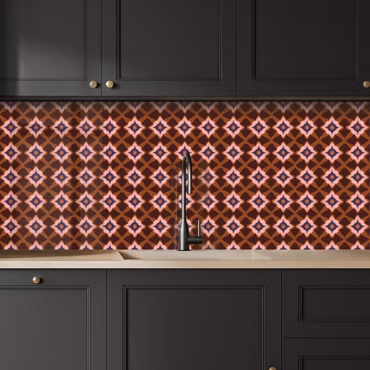 Schienale cucina - Geometrico - Ornato - Marrone — 6