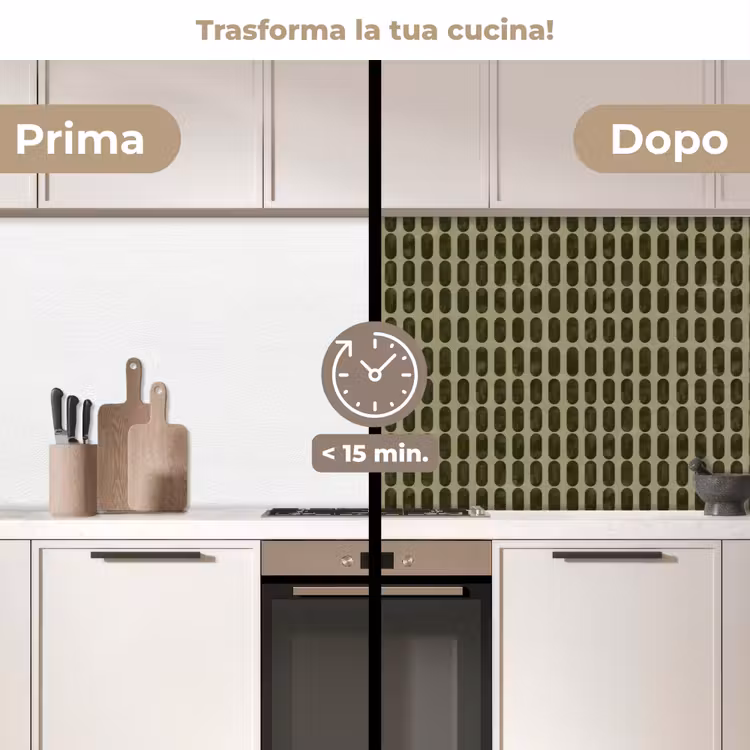 Schienale cucina - Ritmico - Impatto - Verde — 3