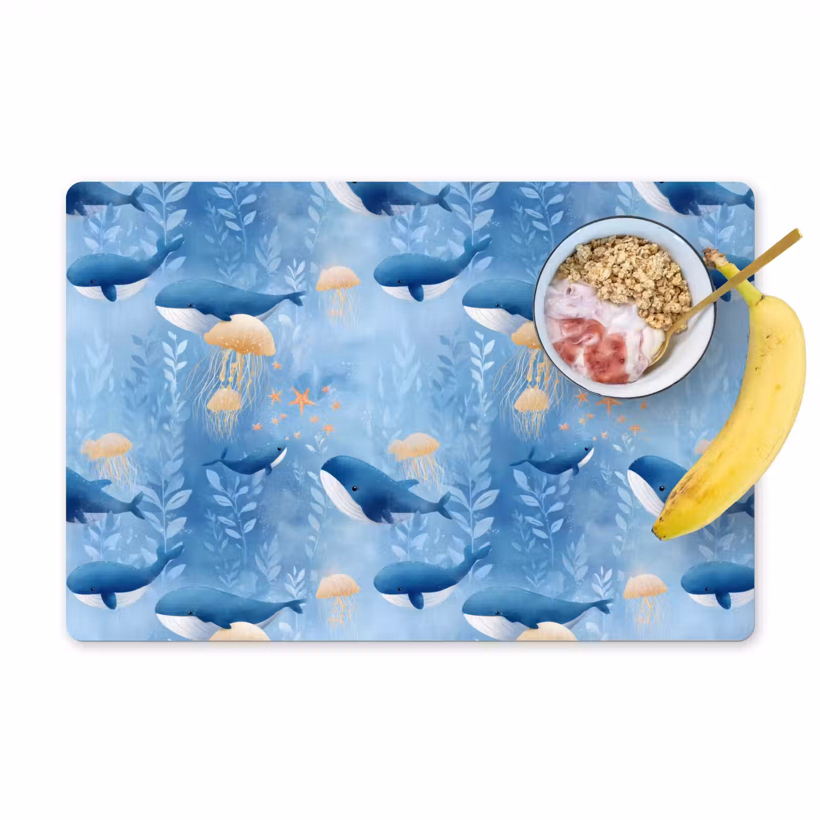 Tovaglietta – 6 pezzi - Balene - Oceano - Blu — 1