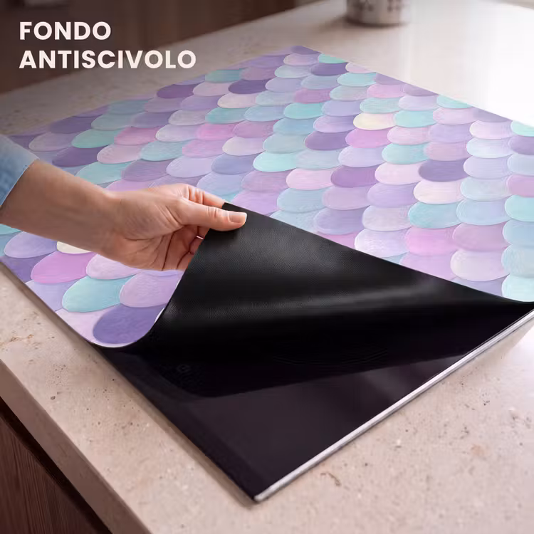 Protezione piano induzione - Sognante - Sirena - Pastello — 6