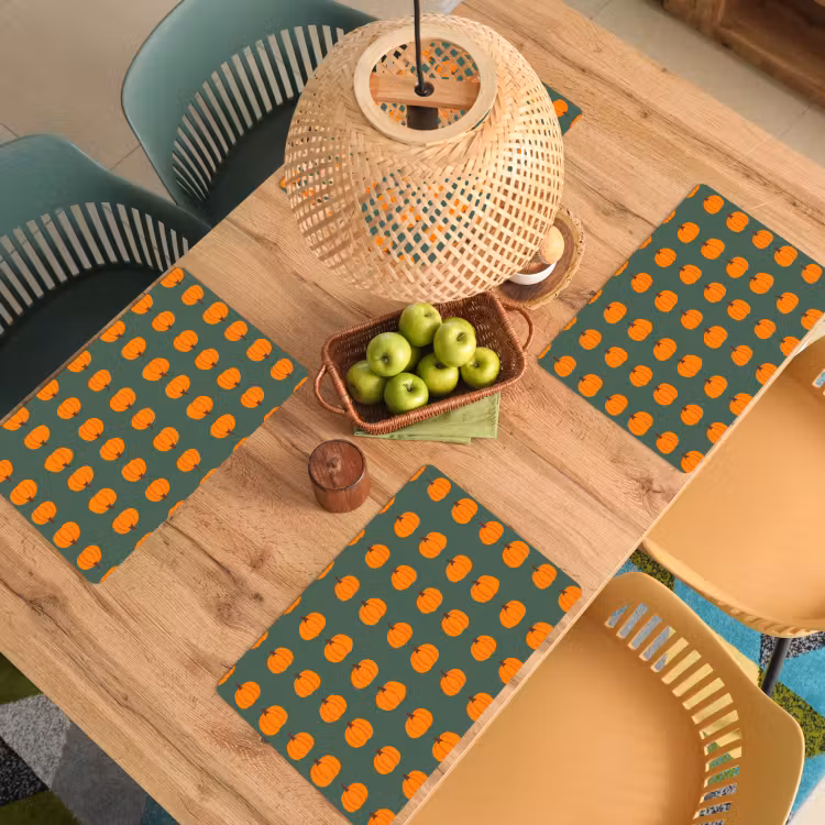 Tovaglietta – 6 pezzi - Zucca - Modello - Arancione — 3