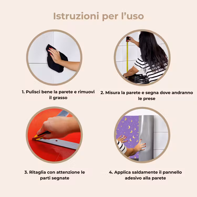 Schienale cucina - Criniera - Stelle - Viola — 9