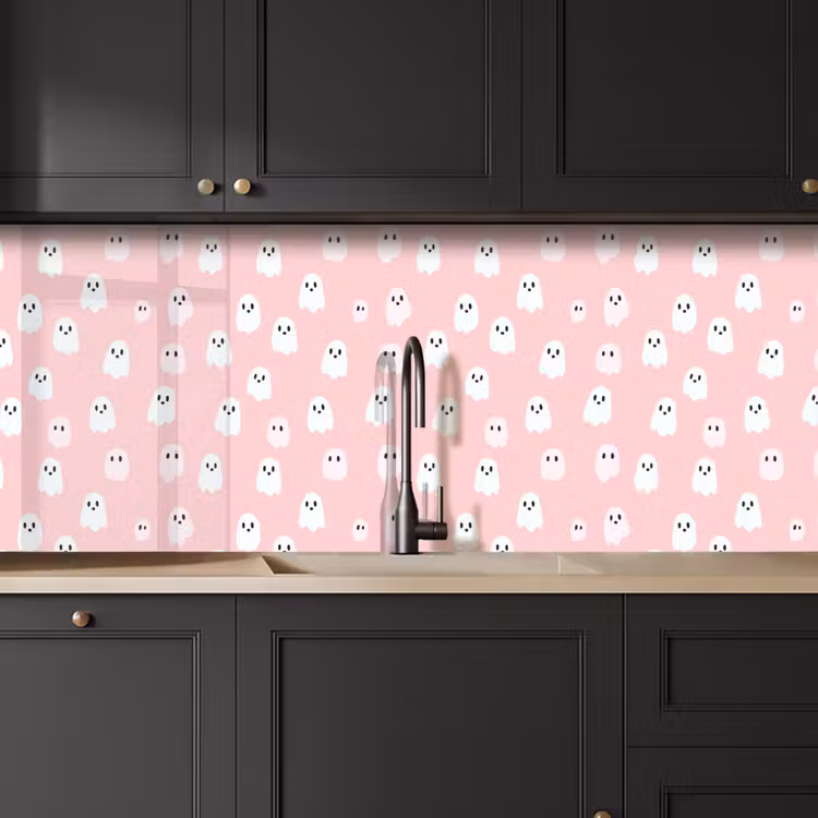 Schienale cucina - Fantasmi - Motivo - Rosa — 6
