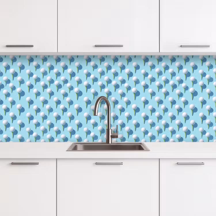 Schienale cucina - Golf - Palline - Blu — 4