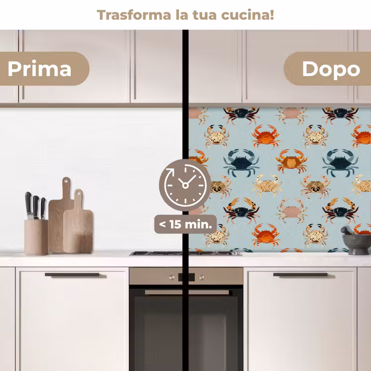 Schienale cucina - Granchi - Giocosi - Colorati — 3