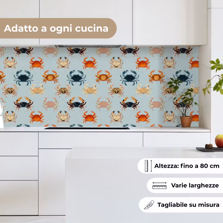 Schienale cucina - Granchi - Giocosi - Colorati — 7