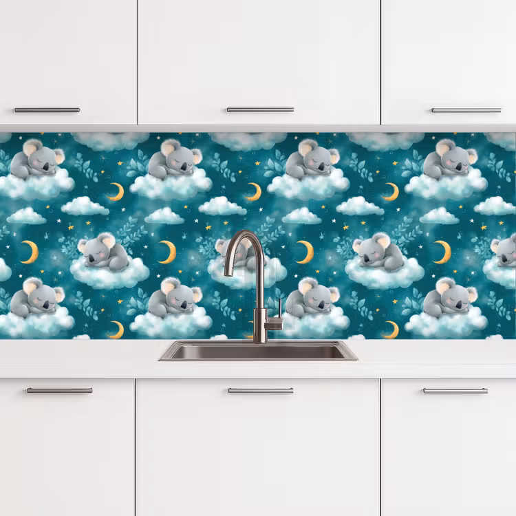 Schienale cucina - Koala - Incantevole - Blu — 4