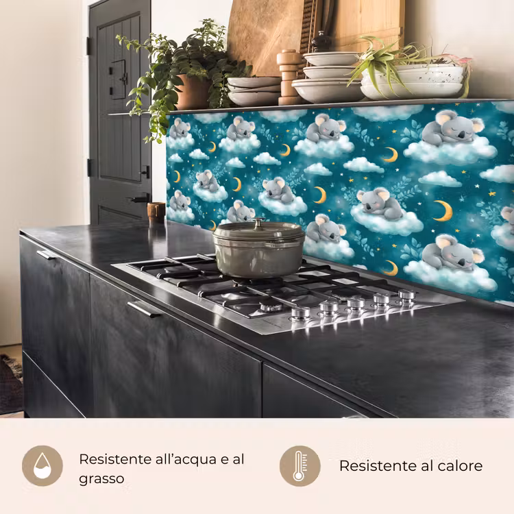 Schienale cucina - Koala - Incantevole - Blu — 5