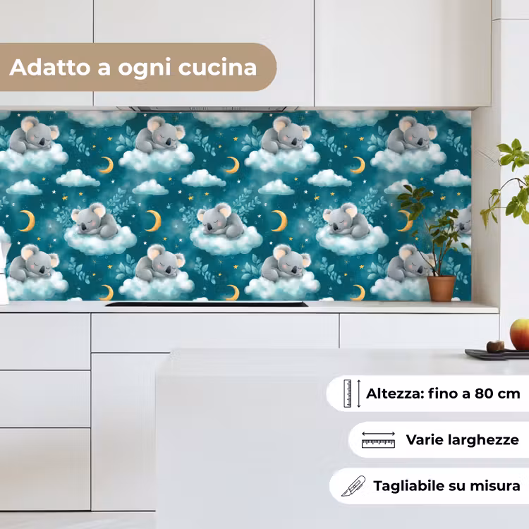 Schienale cucina - Koala - Incantevole - Blu — 7