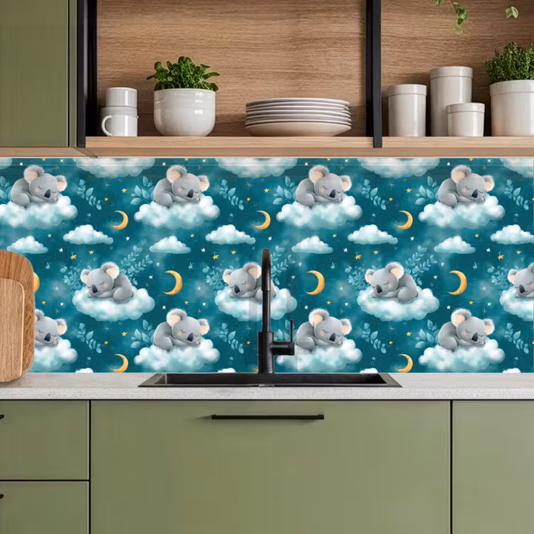 Schienale cucina - Koala - Incantevole - Blu — 8