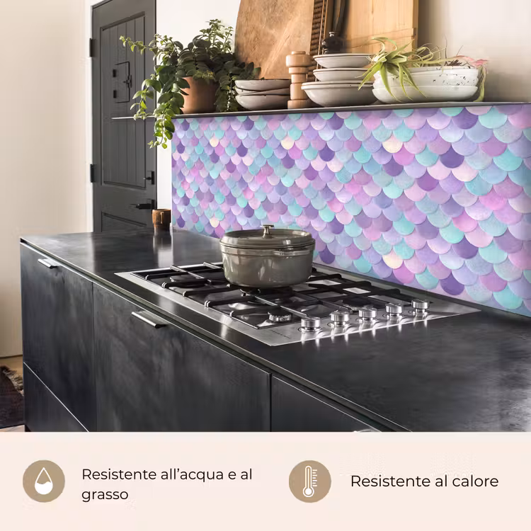 Schienale cucina - Sognante - Sirena - Pastello — 5