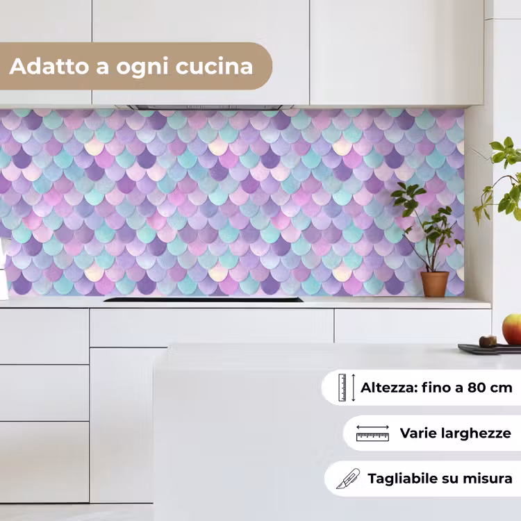 Schienale cucina - Sognante - Sirena - Pastello — 7
