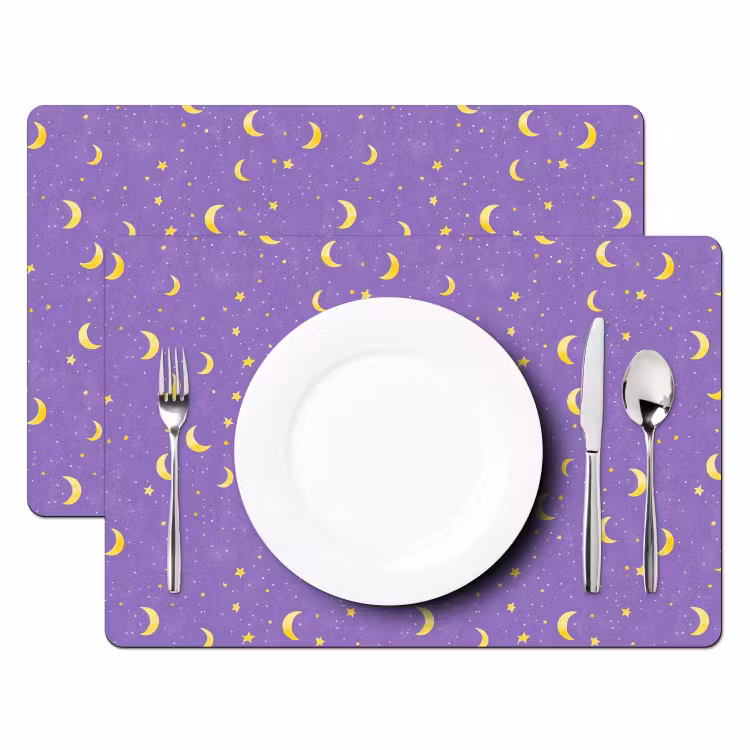 Tovaglietta – 6 pezzi - Criniera - Stelle - Viola — 2
