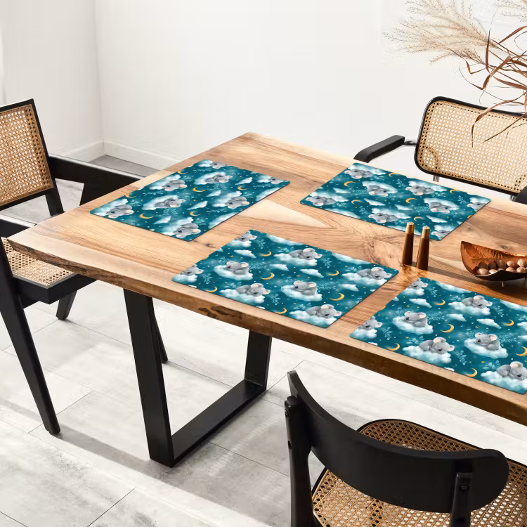 Tovaglietta – 6 pezzi - Koala - Incantevole - Blu — 4