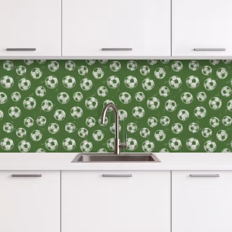 Schienale cucina - Calcio - Sport - Verde — 4