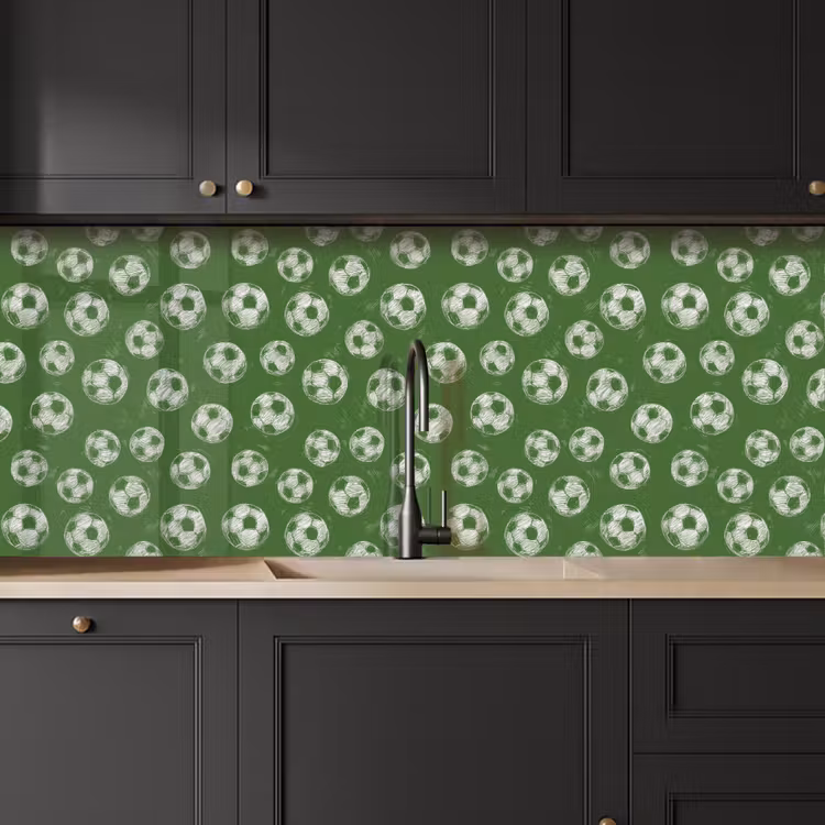 Schienale cucina - Calcio - Sport - Verde — 6