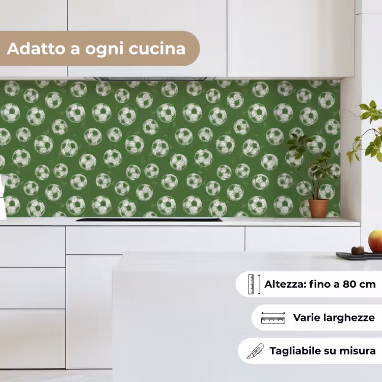 Schienale cucina - Calcio - Sport - Verde — 7