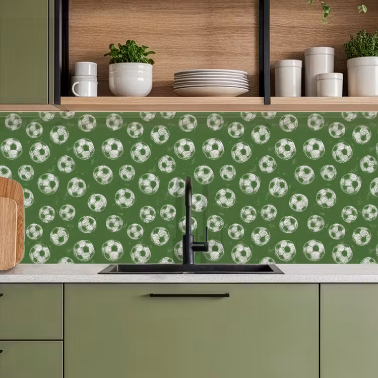 Schienale cucina - Calcio - Sport - Verde — 8