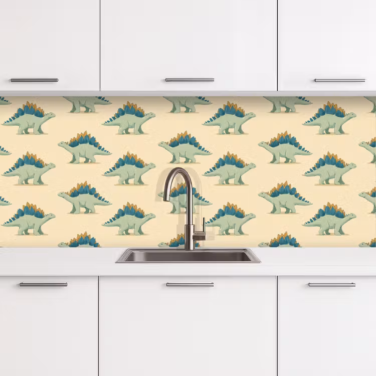 Schienale cucina - Dino - Modello - Verde — 4