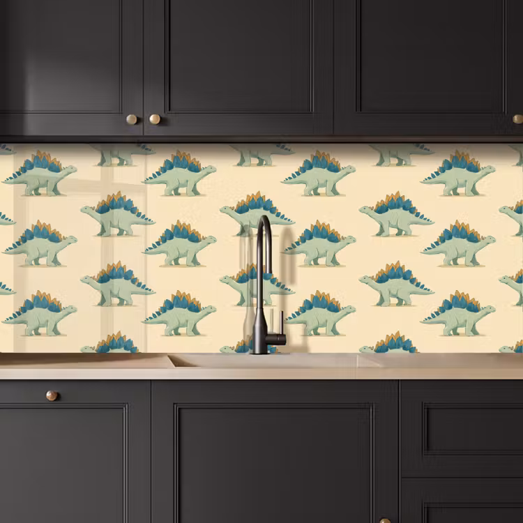 Schienale cucina - Dino - Modello - Verde — 6