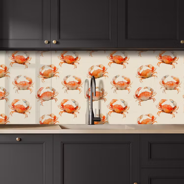Schienale cucina - Granchi - Modello - Arancione — 6