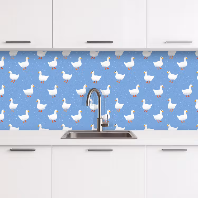 Schienale cucina - Oche - Eleganti - Blu — 4
