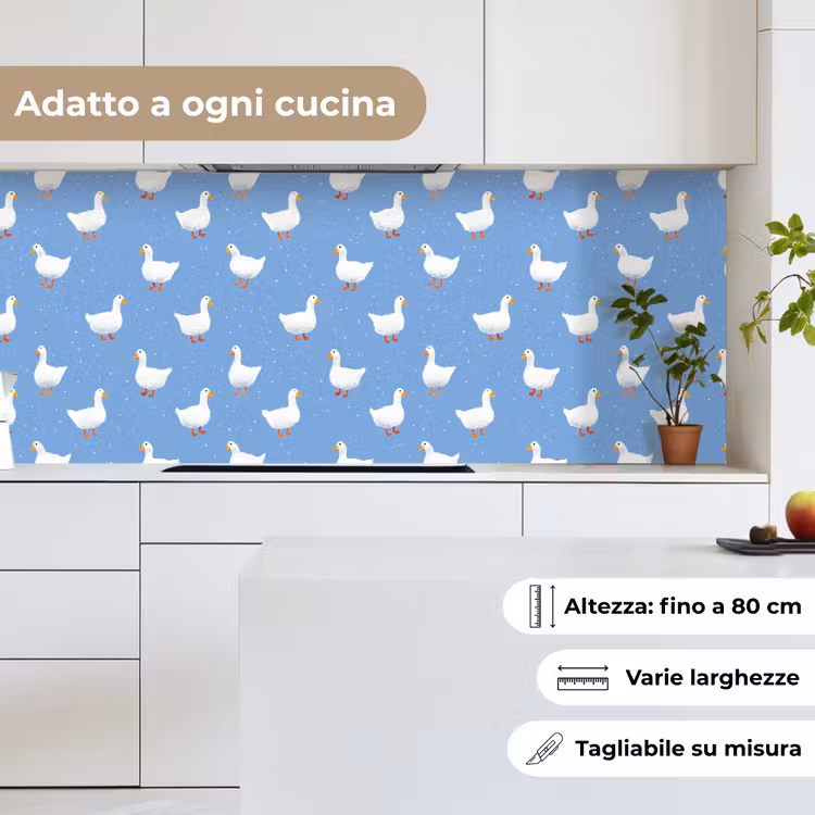 Schienale cucina - Oche - Eleganti - Blu — 7