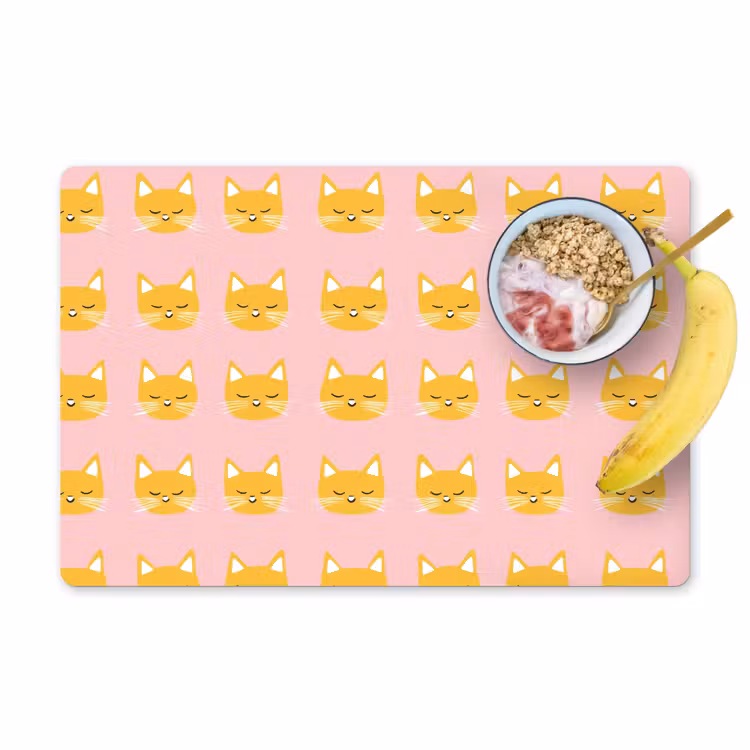 Tovaglietta – 6 pezzi - Gatti - Motivo - Rosa — 1