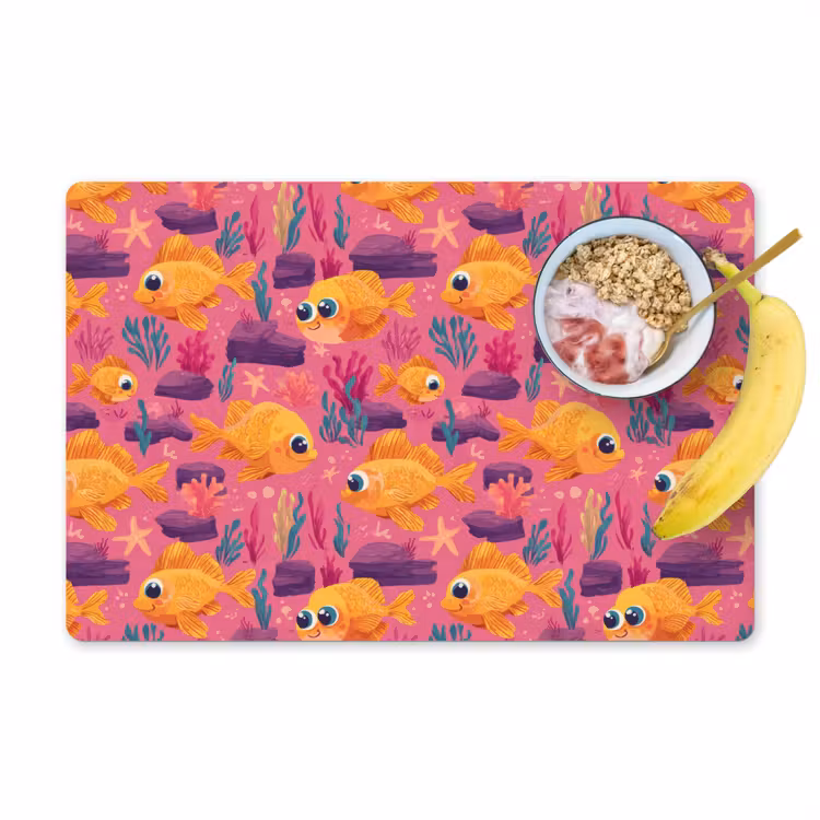 Tovaglietta – 6 pezzi - Pesce rosso - Corallo - Colorato — 1