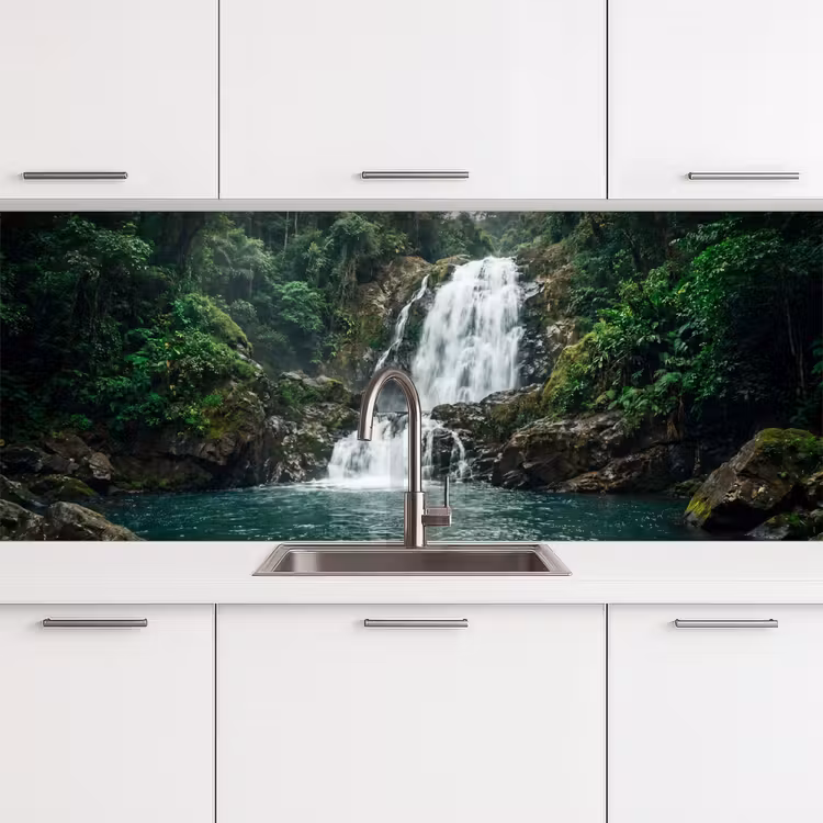 Schienale cucina - Cascata - Foresta - Natura - Greenkhgyguyg — 4