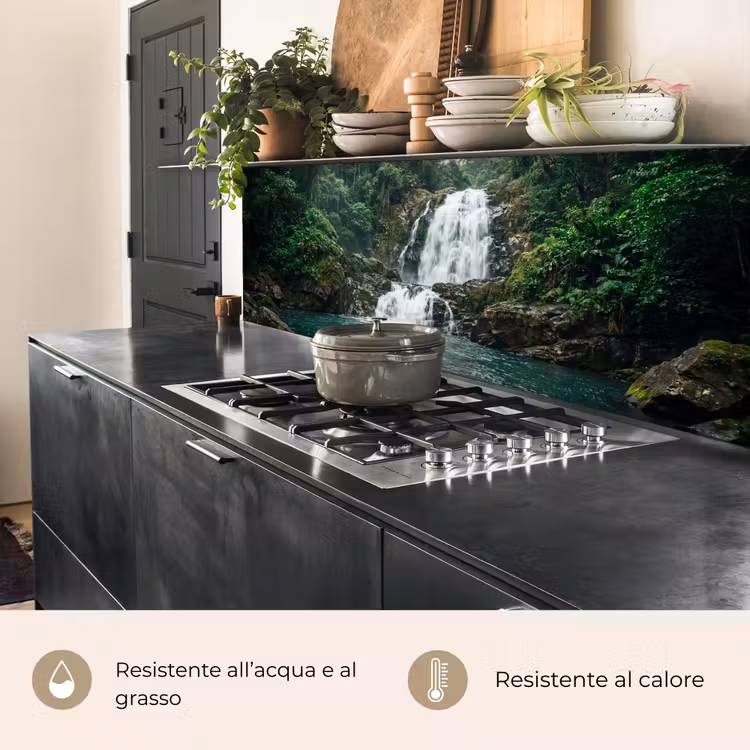 Schienale cucina - Cascata - Foresta - Natura - Greenkhgyguyg — 5