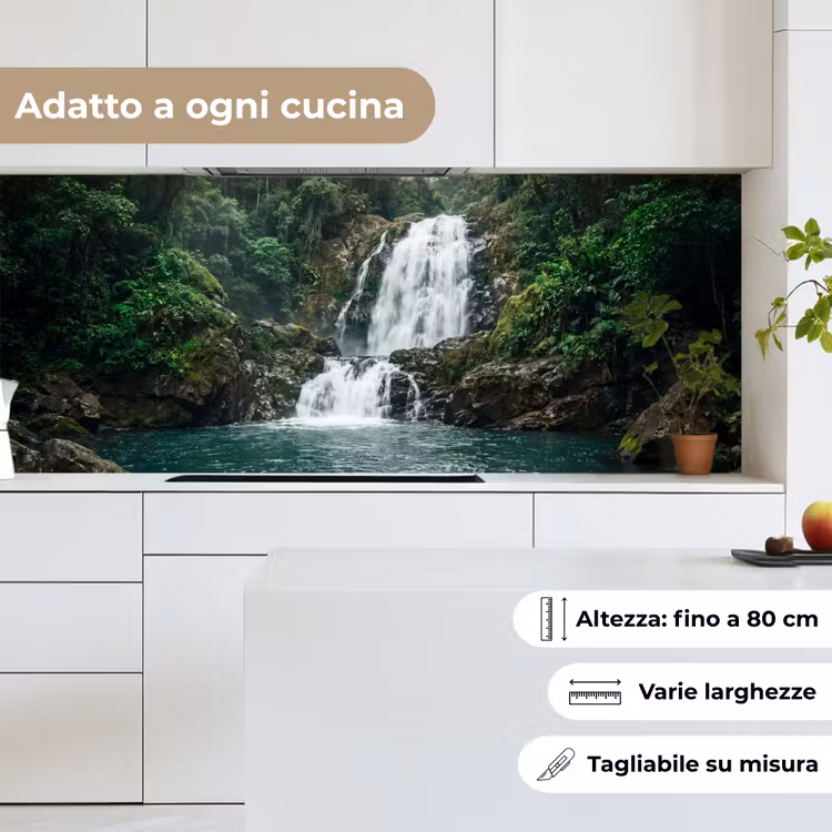 Schienale cucina - Cascata - Foresta - Natura - Greenkhgyguyg — 7