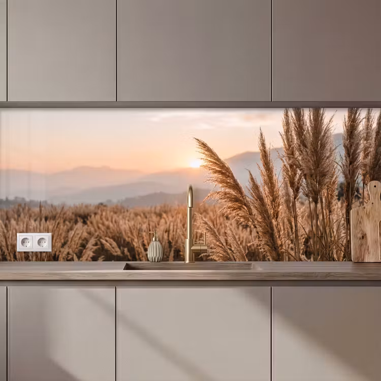 Schienale cucina - Erba - Campo - Sole - Natura — 1