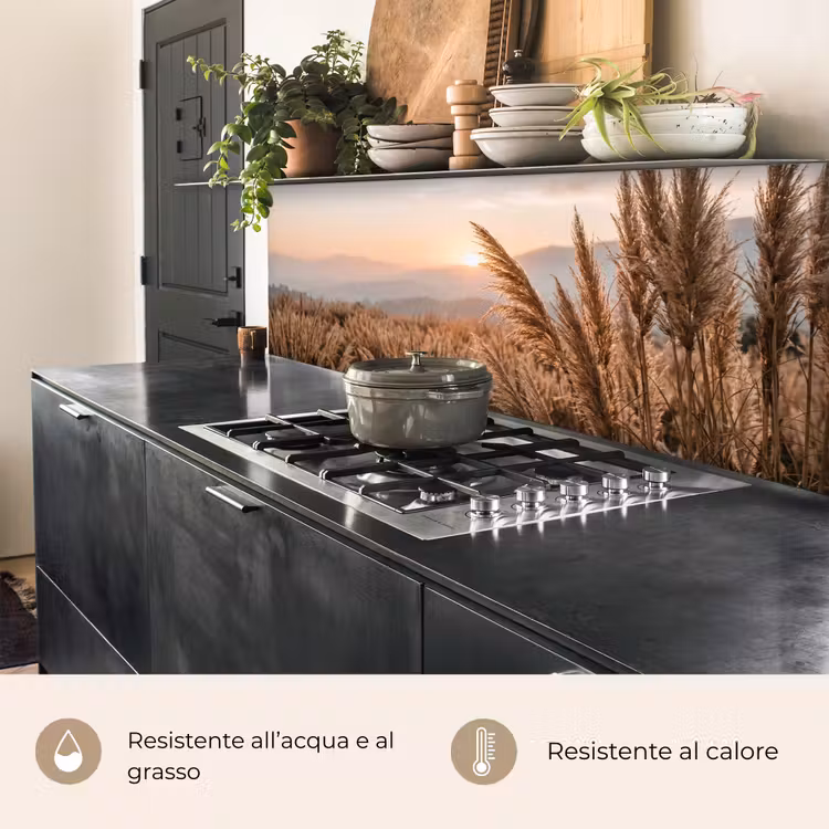 Schienale cucina - Erba - Campo - Sole - Natura — 5
