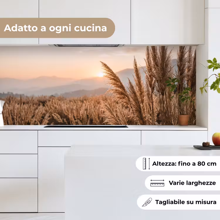 Schienale cucina - Erba - Campo - Sole - Natura — 7