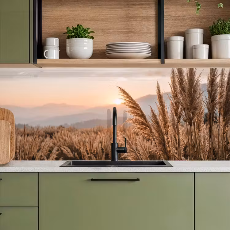 Schienale cucina - Erba - Campo - Sole - Natura — 8