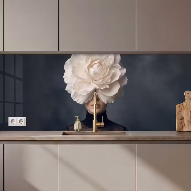 Schienale cucina - Ritratto - Misterioso - Bianco — 1