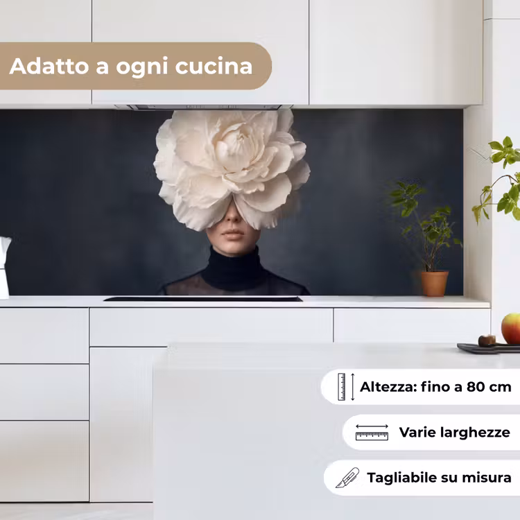Schienale cucina - Ritratto - Misterioso - Bianco — 7