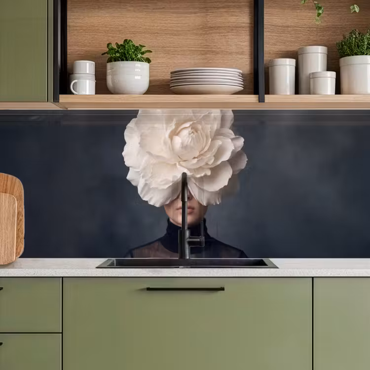 Schienale cucina - Ritratto - Misterioso - Bianco — 8