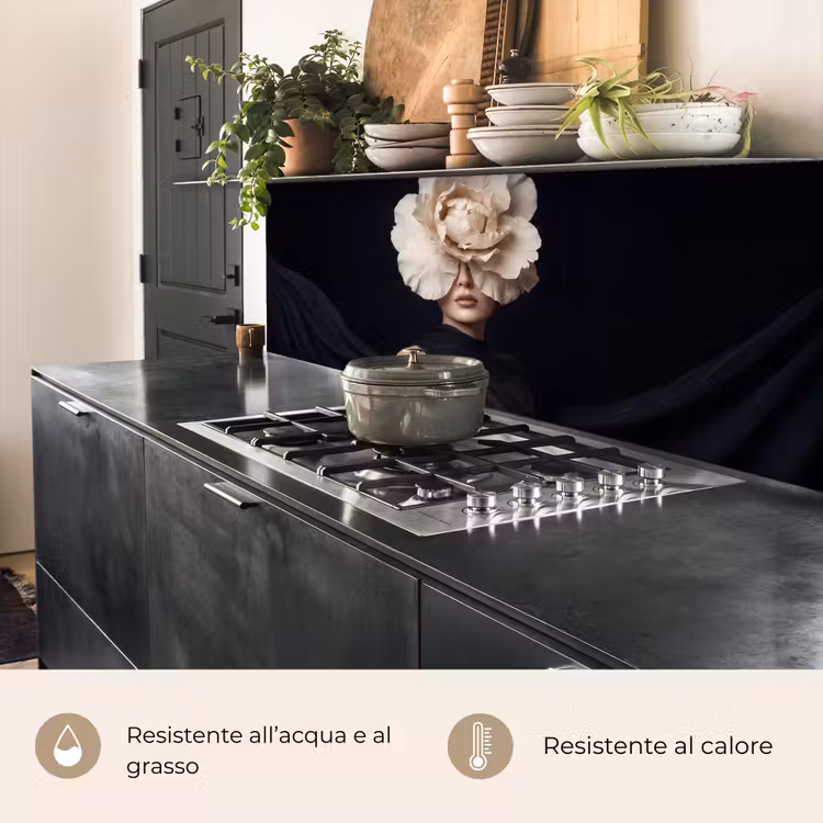 Schienale cucina - Rosa - Senza tempo - Nero — 5