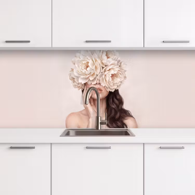 Schienale cucina - Viso - Peonia - Crema — 4