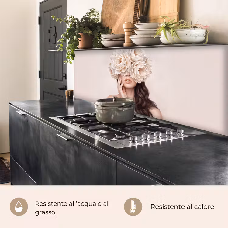 Schienale cucina - Viso - Peonia - Crema — 5