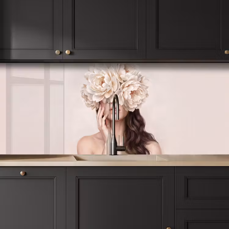 Schienale cucina - Viso - Peonia - Crema — 6