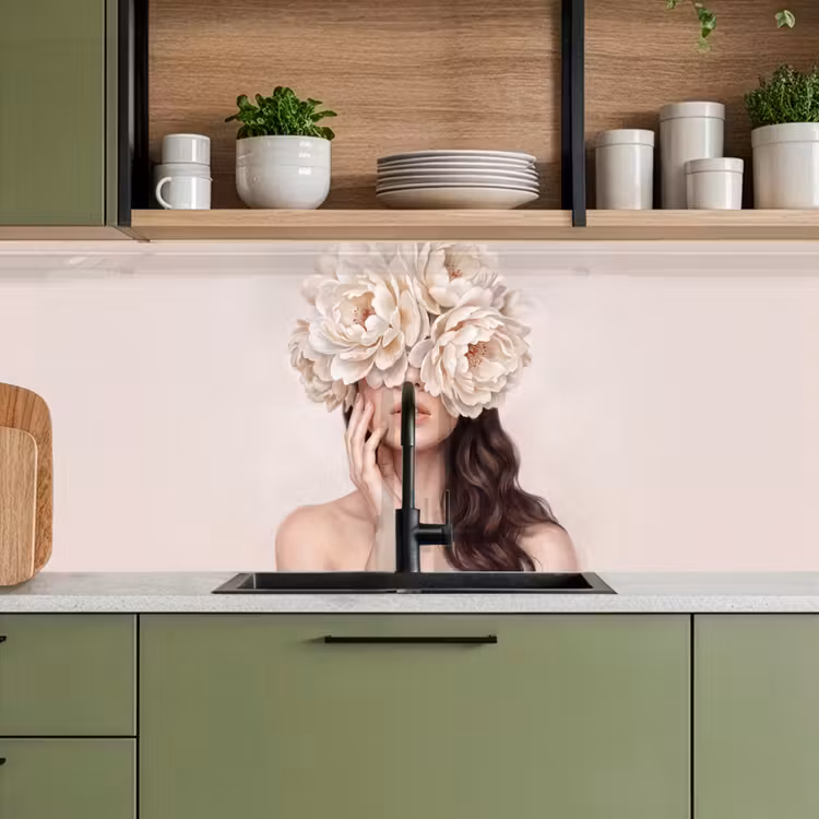Schienale cucina - Viso - Peonia - Crema — 8