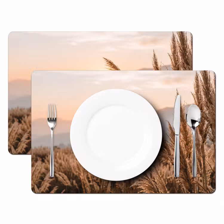 Tovaglietta – 6 pezzi - Erba - Campo - Sole - Natura — 2
