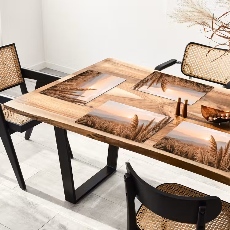 Tovaglietta – 6 pezzi - Erba - Campo - Sole - Natura — 4