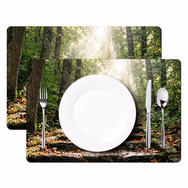 Tovaglietta – 6 pezzi - Pietre - Scale - Foresta - Natura — 2